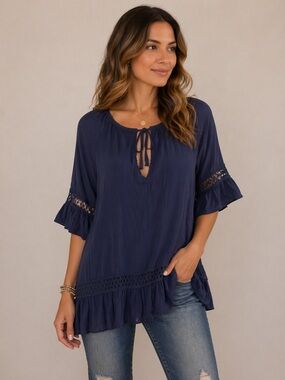 💙✨ Astoria Born Boho Tunic – Flowy Free Spirit Vibes ✨💙